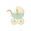 Picture of NAPKINS BABY STROLLER BLUE 14X15CM